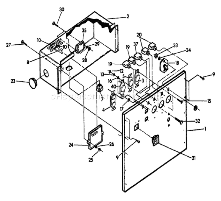 Page C Diagram and Parts List for 9374-0  Briggs and Stratton Generator
